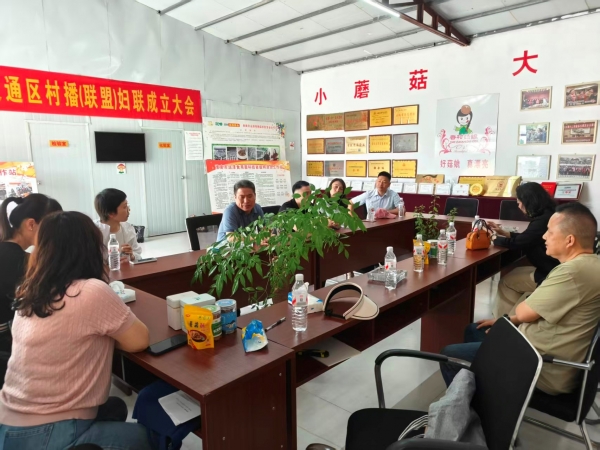 调研食用菌企业，以电商助力产业提质增效